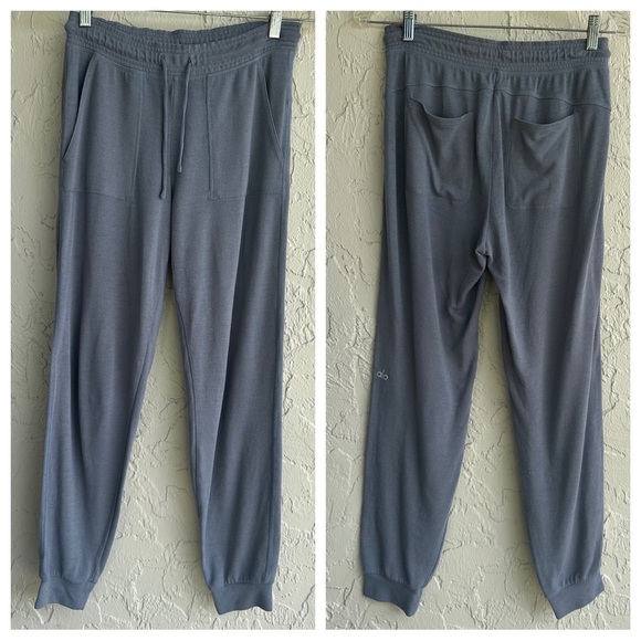 ALO Soho Jogger Sweatpants Women XS Blue - Picture 1 of 7